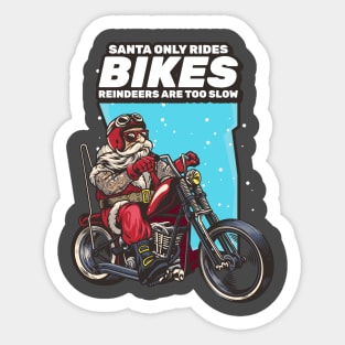 Santa Rider Sticker